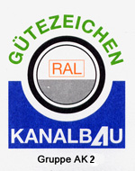 Gütesicherung Kanalbau RAL-GZ 961 – Gruppe AK2