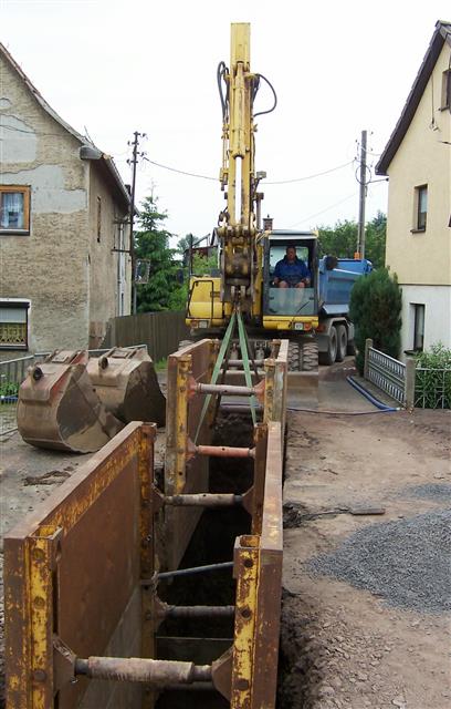 Gemeinde Oppurg, Schmutz- und Regenwassersammler mit TWL in der Orlagasse