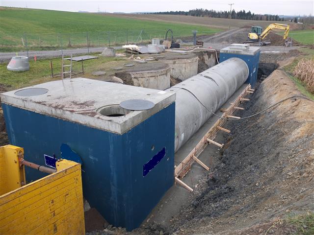 Gemeinde Tegau, Stauraumkanal mit Bauwerken