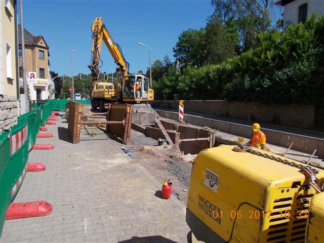 Stadt Gera-Langenberg, Erneuerung Schmutzwasserkanal und Trinkwasserleitung