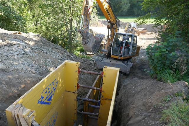Gemeinde Langenwetzendorf, Ortsentwässerung Abschnitt Kuxmühle
