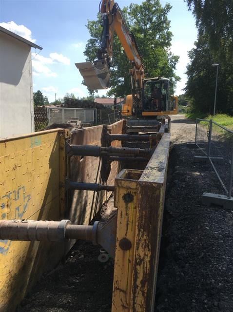 Stadt Auma Schmutz- und Regenwasserkanal Wüstenwetzdorfer Weg