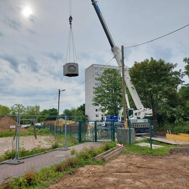 Stadt Gera Baufeldfreimachung Bildungscampus Lusan Verlegung Mischwasserkanal