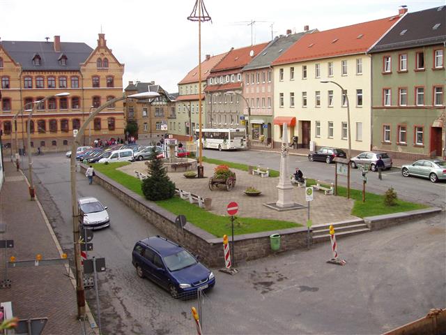 Stadt Auma, Umgestaltung Markt Baubeginn 2005 & Fertigstellung 2006