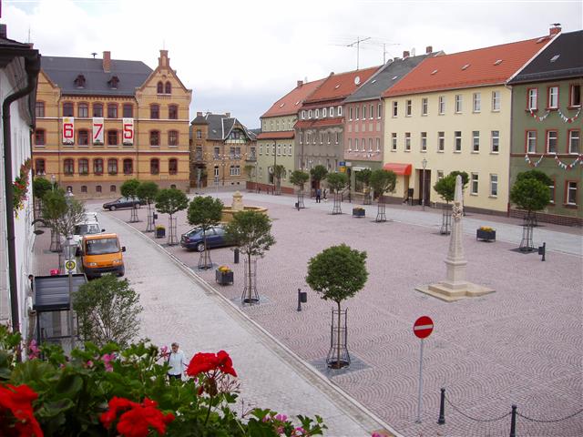 Stadt Auma, Umgestaltung Markt Baubeginn 2005 & Fertigstellung 2006