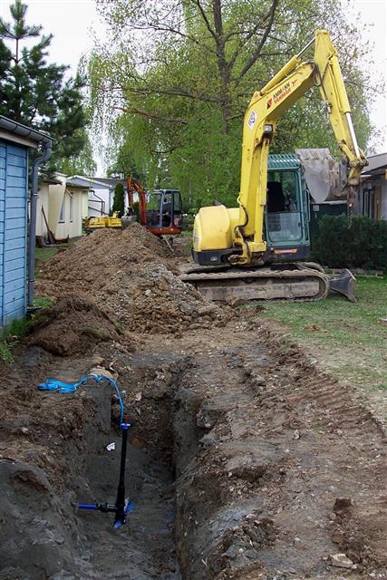 Gemeinde Zadelsdorf, Erneuerung Trinkwasserleitung Bungalowdorf