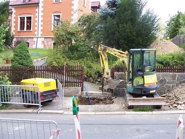 Stadt Greiz, Neuverlegung Trinkwasser-Hausanschluß