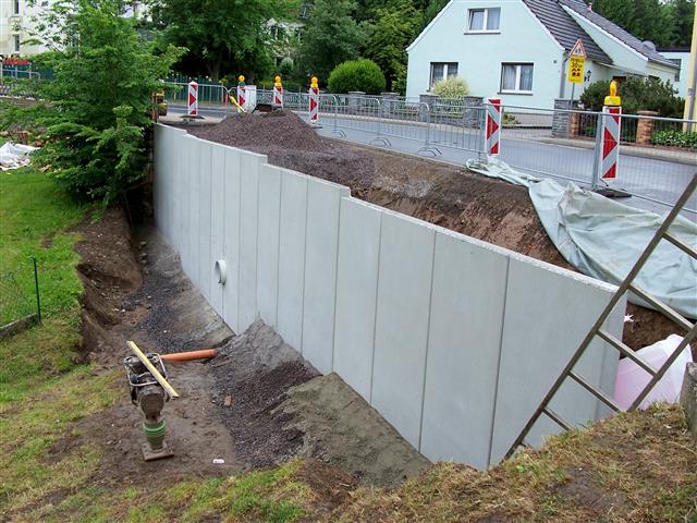 Gemeinde Kamsdorf, Sanierung Stützmauer