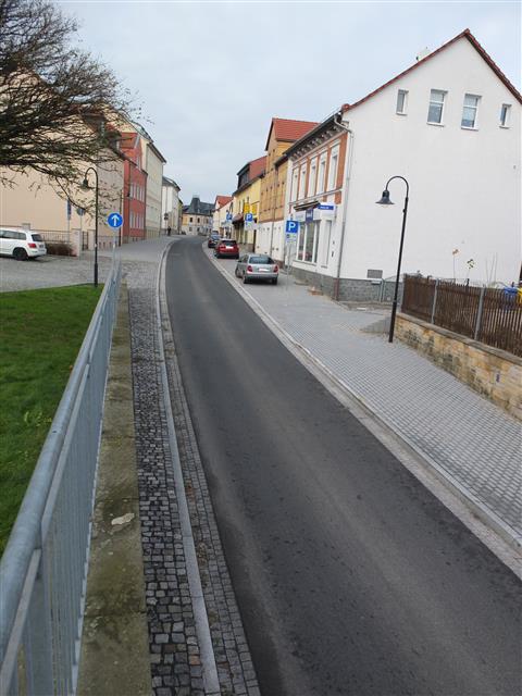 Stadt Hermsdorf, Ausbau Eisenberger Straße, 1. BA